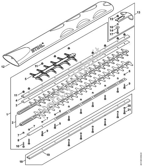 Dispositivo di taglio 750 mm R Tagliasiepi (HS) HS 82 RC-E della marca STIHL