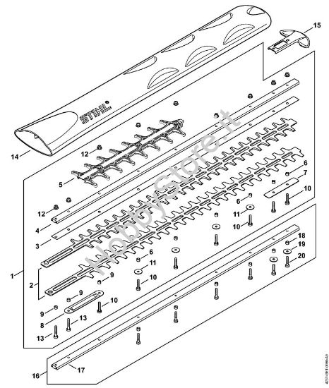 Dispositivo di taglio 750 mm T Tagliasiepi (HS) HS 82 T della marca STIHL