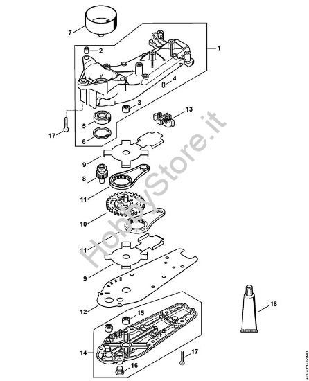 Riduttore HS 82 T, 87 T Tagliasiepi (HS) HS 82 T della marca STIHL