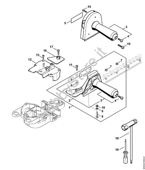Impugnatura HS 85, attrezzi Tagliasiepi (HS) HS 85 della marca STIHL