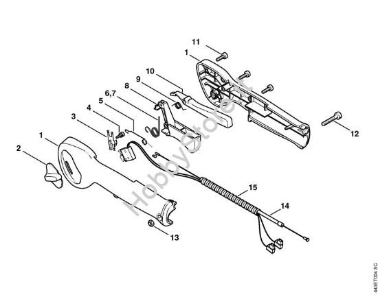 Impugnatura di comando HS 86 Tagliasiepi (HS) HS 86 R della marca STIHL