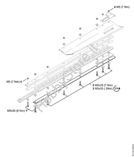Coppie di serraggio Tagliasiepi (HS) HS 87 R della marca STIHL