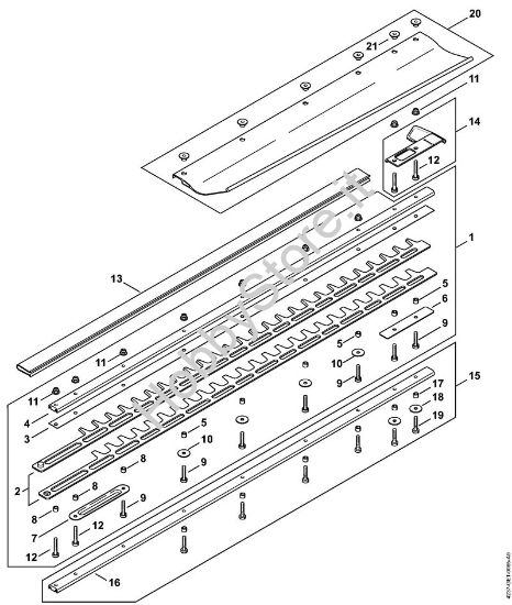 Dispositivo di taglio 750 mm T Tagliasiepi (HS) HS 87 T della marca STIHL