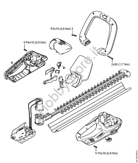 Coppie di serraggio Tagliasiepi a batteria (HSA) HSA 45 della marca STIHL