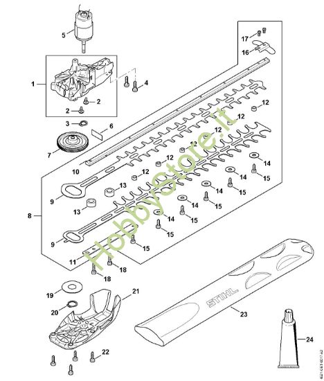Picture of Riduttore, Elettromotore, Dispositivo di taglio HSA 50.0