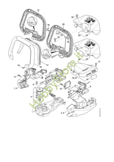 Picture of Carcassa motore, Modulo elettronico HSA 94 R