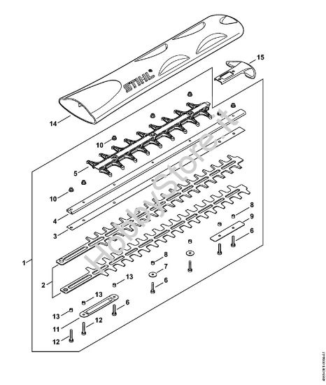 Dispositivo di taglio 500 mm T Tagliasiepi a batteria (HSA) HSA 94 T della marca STIHL