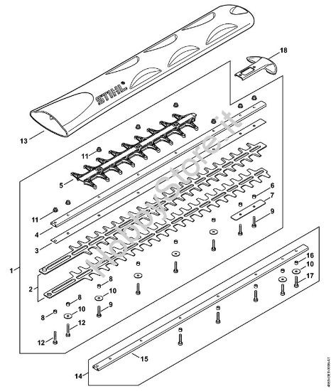 Dispositivo di taglio 600 mm T Tagliasiepi a batteria (HSA) HSA 94 T della marca STIHL