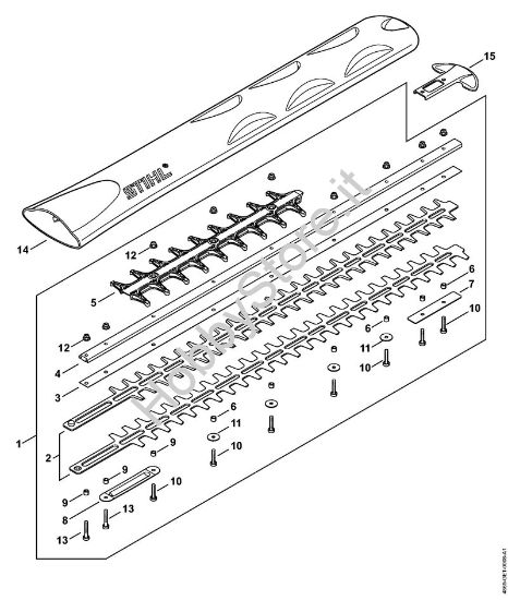Dispositivo di taglio 750 mm T Tagliasiepi a batteria (HSA) HSA 94 T della marca STIHL