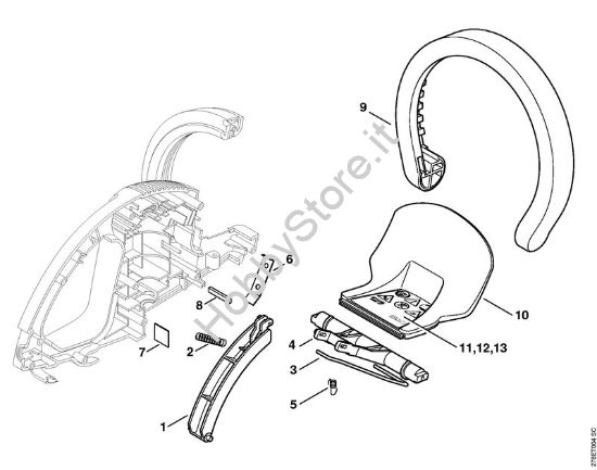 Impugnatura di comando Tagliasiepi elettriche (HSE) HSE 51 della marca STIHL