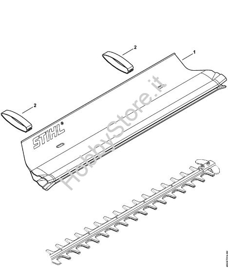 Lamiera raccogli-erba Tagliasiepi elettriche (HSE) HSE 52 della marca STIHL