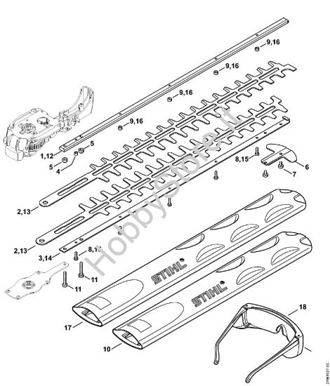 Dispositivo di taglio HSE 61 Tagliasiepi elettriche (HSE) HSE 61 della marca STIHL