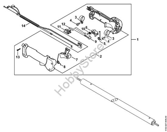 Impugnatura Sramatori telescopici (HT) HT 100 della marca STIHL