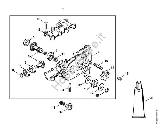 Riduttore (11.2005) Sramatori telescopici (HT) HT 100 della marca STIHL