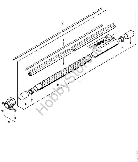 Stelo Sramatori telescopici (HT) HT 100 della marca STIHL