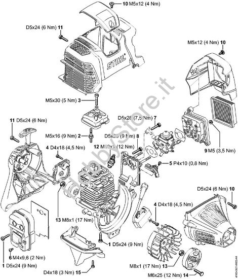 Coppie di serraggio Sramatori telescopici (HT) HT 102 della marca STIHL