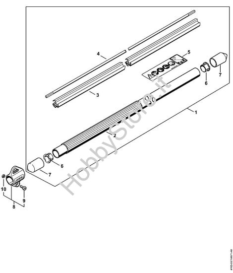 Stelo Sramatori telescopici (HT) HT 102 della marca STIHL