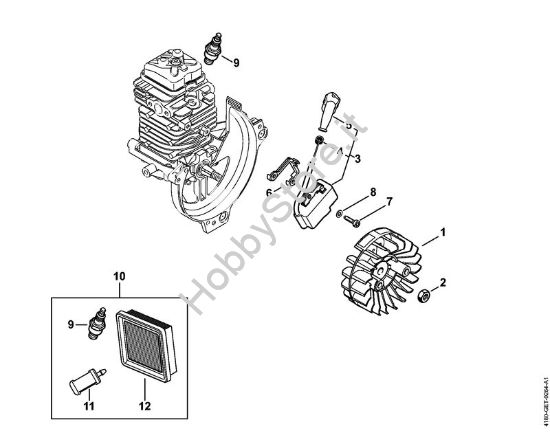 Impianto di accesione Sramatori telescopici (HT) HT 103 della marca STIHL
