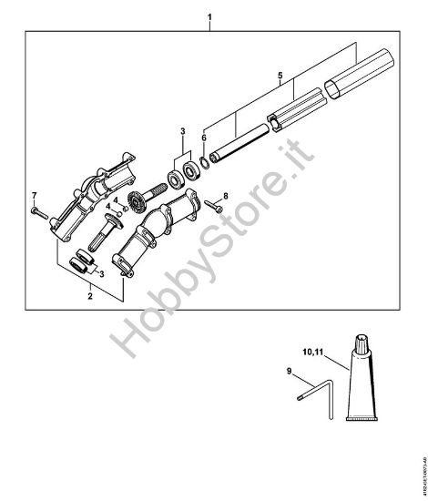Riduttore angolato Sramatori telescopici (HT) HT 103 della marca STIHL