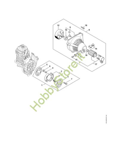 Picture of Frizione, carenatura ventola HT 105