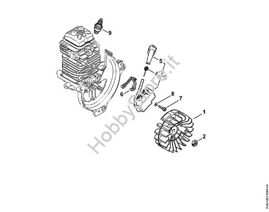 Impianto di accesione Sramatori telescopici (HT) HT 105 della marca STIHL