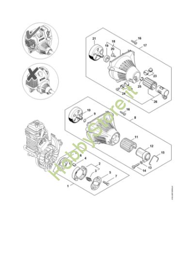 Picture of Frizione, carenatura ventola HT 131