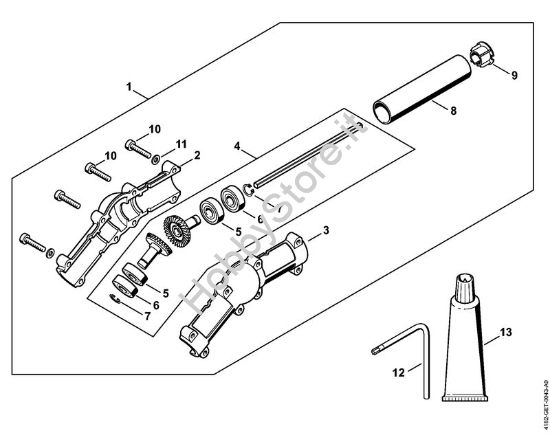 Riduttore angolato Sramatori telescopici (HT) HT 132 della marca STIHL
