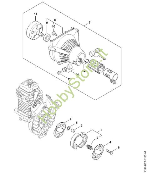 Picture of Frizione, carenatura ventola HT 134