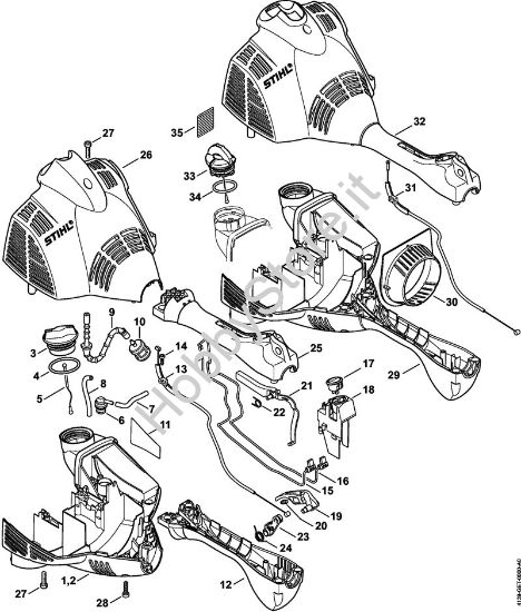 Carcassa motore Sramatori telescopici (HT) HT 56 C-E della marca STIHL