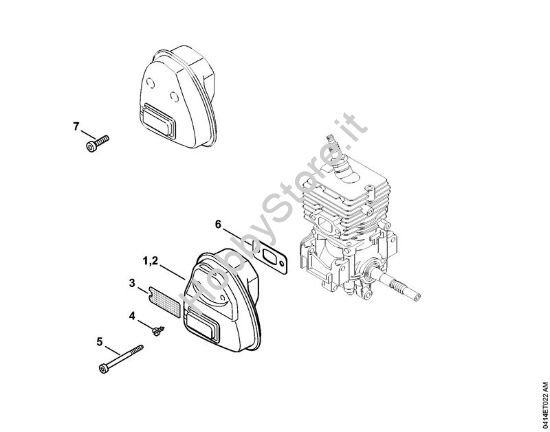 Silenziatore Sramatori telescopici (HT) HT 56 C-E della marca STIHL