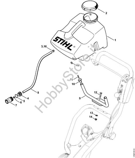 Serbatoio d'acqua Troncatrici (TS) FW 20 della marca STIHL