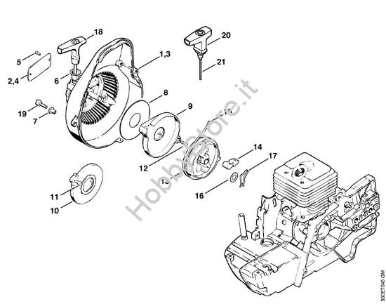 Dispositivo di avviamento Troncatrici (TS) TS 350 della marca STIHL