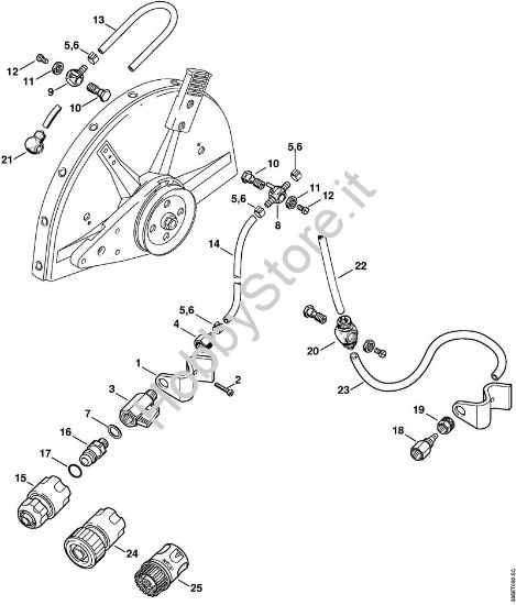 Allacciamento d'agua Troncatrici (TS) TS 350 AVE della marca STIHL