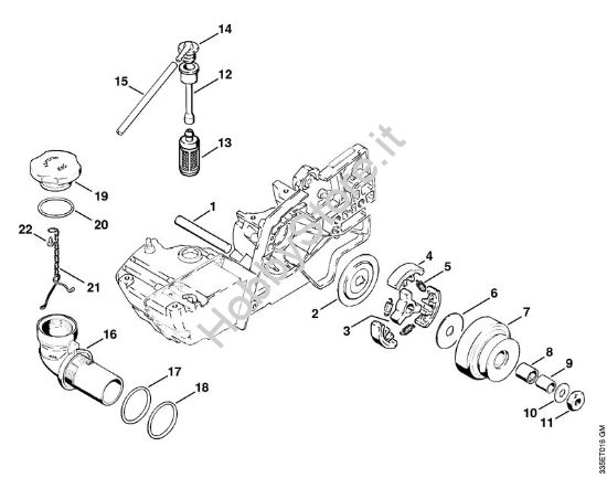 Frizione, succhieruola Troncatrici (TS) TS 350 AVE della marca STIHL