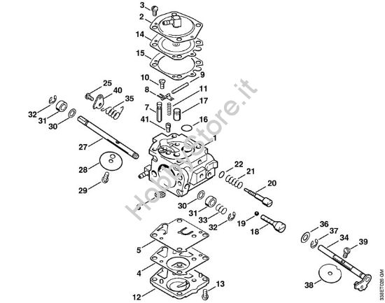 Carburatore HS-279 Troncatrici (TS) TS 400 della marca STIHL
