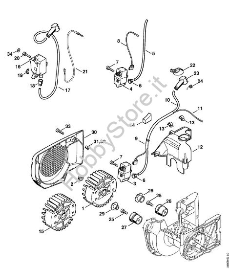 Impianto di accesione Troncatrici (TS) TS 400 della marca STIHL
