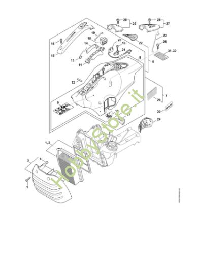 Picture of Filtro aria, cappottatura TS 410