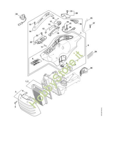 Picture of Filtro aria, cappottatura TS 410-A