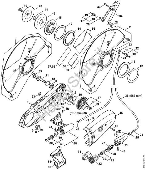 Raccordo, Riparo TS 410 Troncatrici (TS) TS 410-A della marca STIHL