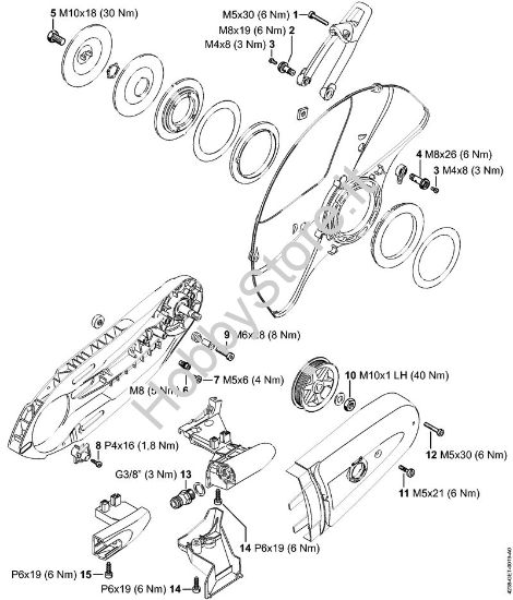Coppie di serraggio Troncatrici (TS) TS 420 della marca STIHL