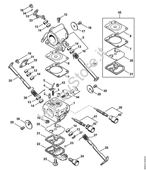 Carburatore Troncatrici (TS) TS 440-A della marca STIHL