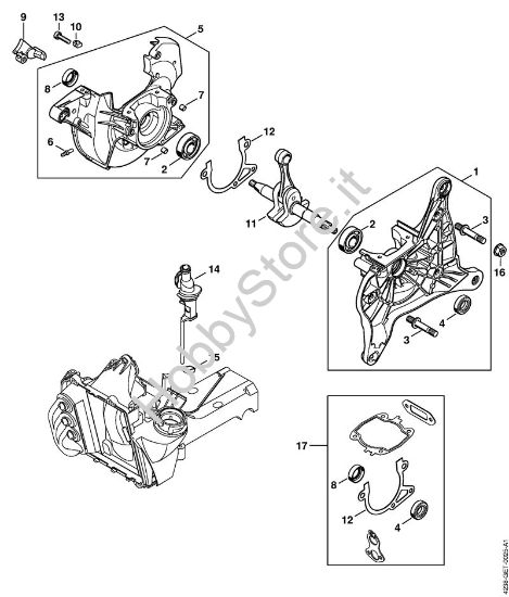 Carter albero a gomito Troncatrici (TS) TS 440-A della marca STIHL