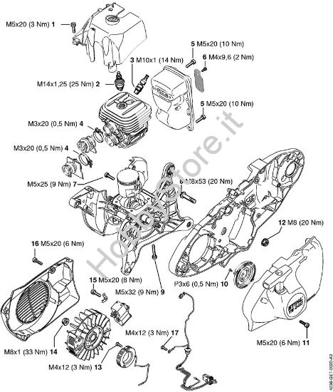 Coppie di serraggio Troncatrici (TS) TS 440-A della marca STIHL