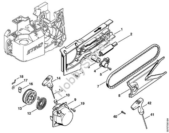 Dispositivo di avviamento Troncatrici (TS) TS 460 della marca STIHL