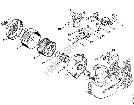 Filtro aria Troncatrici (TS) TS 460 della marca STIHL