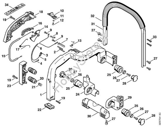 Impugnatura Troncatrici (TS) TS 460 della marca STIHL