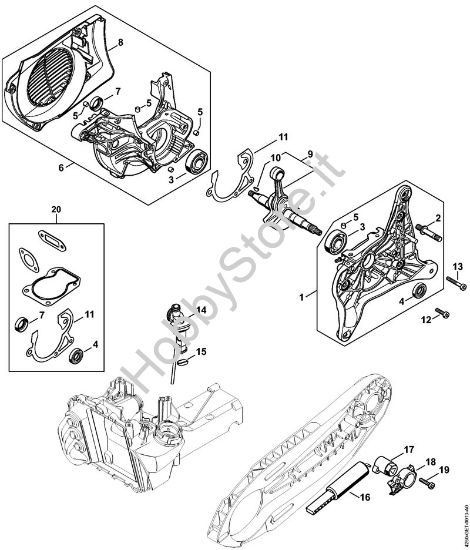 Carter albero a gomito Troncatrici (TS) TS 480i-A della marca STIHL