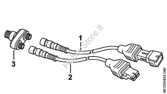 Cavo diagnosi, iniezione Troncatrici (TS) TS 480i-A della marca STIHL