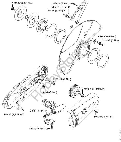 Coppie di serraggio Troncatrici (TS) TS 480i-A della marca STIHL