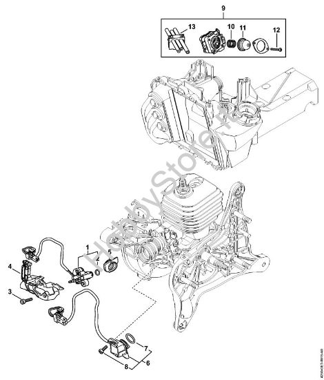Impianto d'iniezione Troncatrici (TS) TS 500i-A della marca STIHL